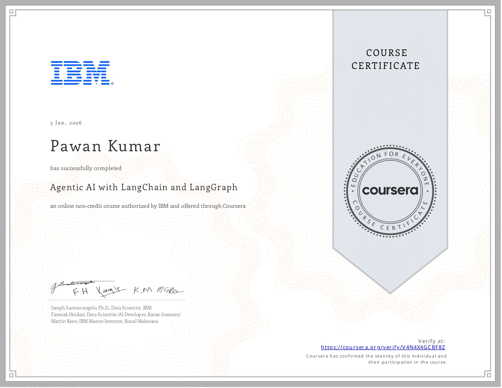 IBM Certificate