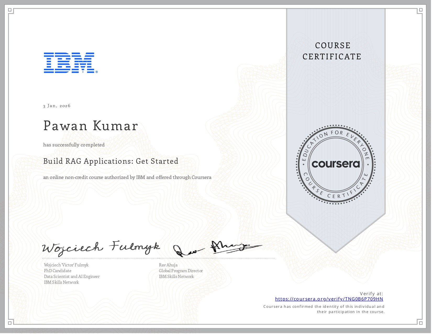 IBM Certificate
